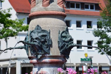 Ulm, Almanya tarihi şehir görünümünde Ulm, Almanya