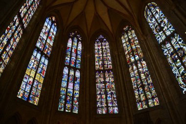 Ulm, Almanya tarihi şehir görünümünde Ulm, Almanya