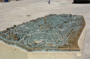 Ulm, Almanya tarihi şehir görünümünde Ulm, Almanya