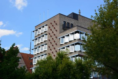 Ulm, Almanya tarihi şehir görünümünde Ulm, Almanya