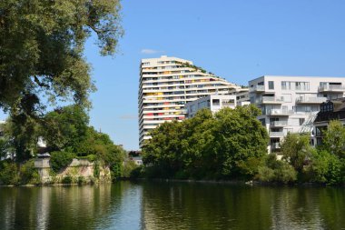 Ulm, Almanya tarihi şehir görünümünde Ulm, Almanya