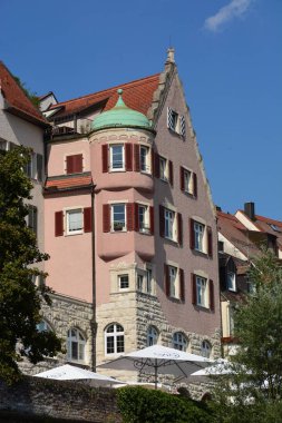 Ulm, Almanya tarihi şehir görünümünde Ulm, Almanya
