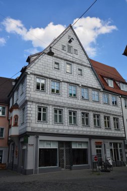 Ulm, Almanya tarihi şehir görünümünde Ulm, Almanya