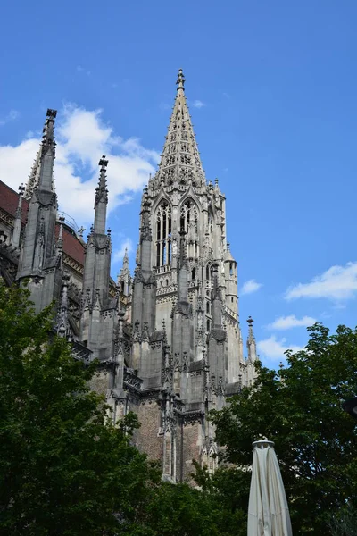 Ulm Niemcy Zobacz Historyczne Miasto Ulm Niemcy Południowe — Zdjęcie stockowe