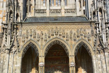 Ulm, Almanya tarihi şehir görünümünde Ulm, Almanya