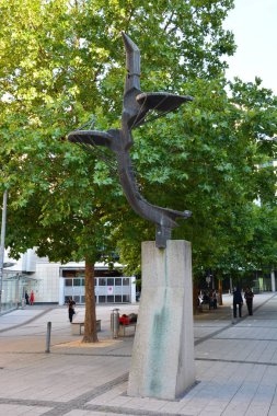 Ulm, Almanya tarihi şehir görünümünde Ulm, Almanya