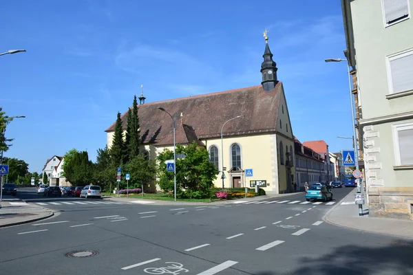 福赫海姆 德国看法在历史镇 Forchheim 巴伐利亚 区域上部 Franconia — 图库照片