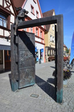 Forchheim tarihi şehir, Bavyera, bölge üst Franconia, Almanya görünümünde Forchheim, Almanya