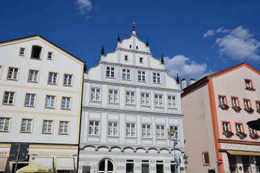 Tarihi şehir, Eichsttt, bölge Bavyera, Almanya görünümünde Eichsttt, Almanya