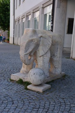 Tarihi şehir, Eichsttt, bölge Bavyera, Almanya görünümünde Eichsttt, Almanya