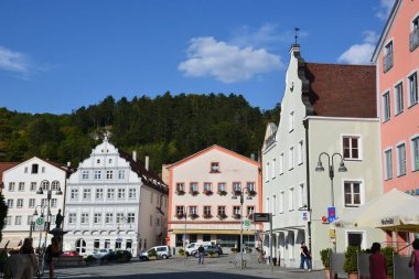 Tarihi şehir, Eichsttt, bölge Bavyera, Almanya görünümünde Eichsttt, Almanya