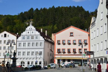 Tarihi şehir, Eichsttt, bölge Bavyera, Almanya görünümünde Eichsttt, Almanya