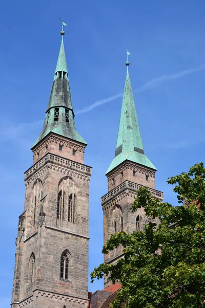 Vista Para Cidade Nuremberga Baviera Alemanha — Fotografia de Stock