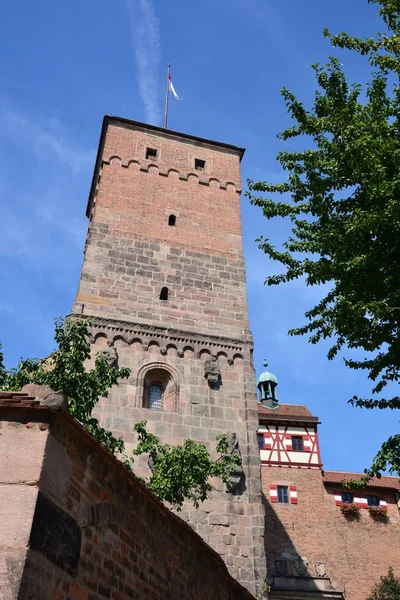 Blick Die Stadt Nürnberg Bayern Deutschland — Stockfoto