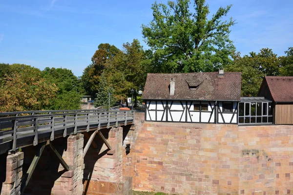 Vue Dans Ville Nuremberg Bavière Allemagne — Photo