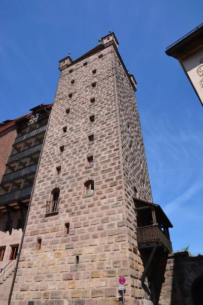 Vista Para Cidade Nuremberga Baviera Alemanha — Fotografia de Stock