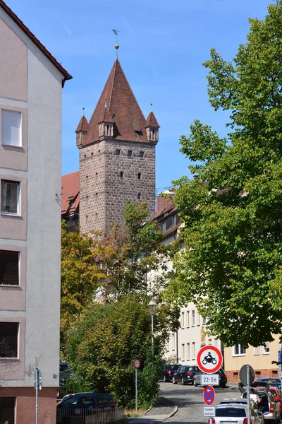 Vista Ciudad Nuremberg Baviera Alemania — Foto de Stock