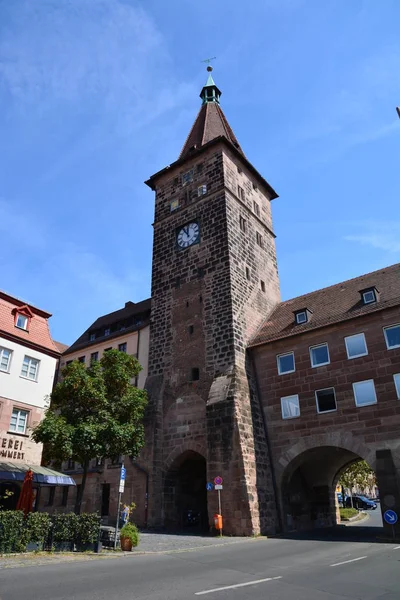 Vista Ciudad Nuremberg Baviera Alemania —  Fotos de Stock