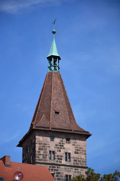 Blick Die Stadt Nürnberg Bayern Deutschland — Stockfoto