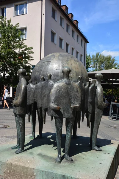 Vista Para Cidade Nuremberga Baviera Alemanha — Fotografia de Stock