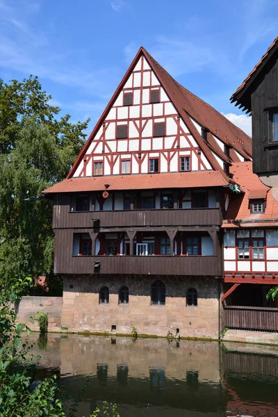 Vue Dans Ville Nuremberg Bavière Allemagne — Photo