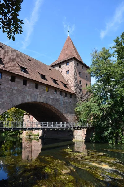 Vista Nella Città Norimberga Baviera Germania — Foto Stock