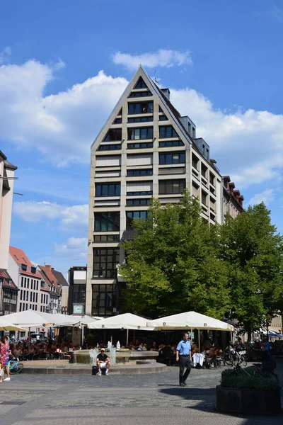 Blick Die Stadt Nürnberg Bayern Deutschland — Stockfoto