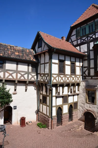 Eisenach Allemagne Vue Sur Château Wartburg Près Ville Historique Eisenach — Photo