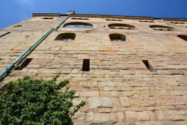 Wartburg castle yakınındaki tarihi kent Eisenach, bölge Thuringia, Almanya sığınmak Martin Luther'in 1521 ve 1522 yıllarında Eisenach, Almanya görünümü