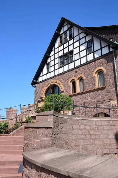 Eisenach Allemagne Vue Sur Château Wartburg Près Ville Historique Eisenach — Photo