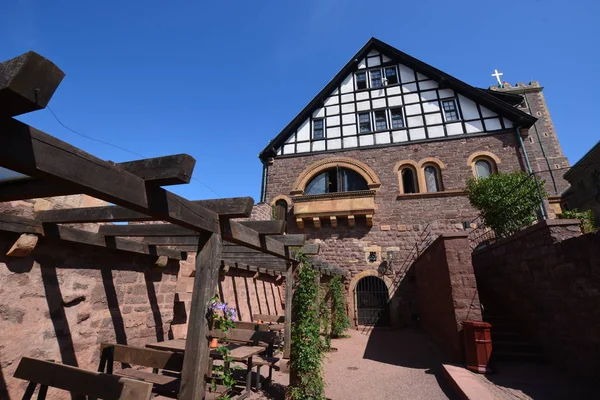 Eisenach Allemagne Vue Sur Château Wartburg Près Ville Historique Eisenach — Photo