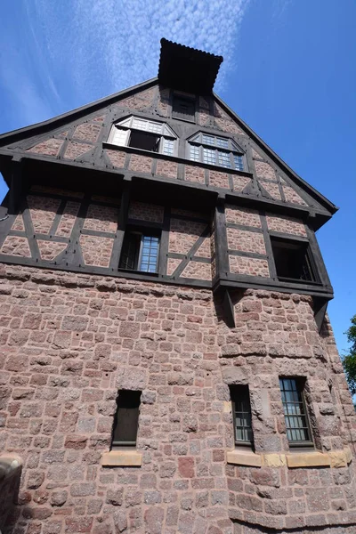 Pohled Hrad Wartburg Poblíž Historického Města Eisenach Regionu Durynsko Německo — Stock fotografie