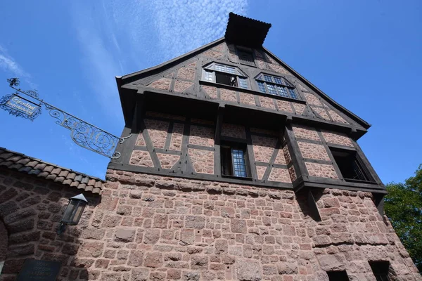 Eisenach Allemagne Vue Sur Château Wartburg Près Ville Historique Eisenach — Photo