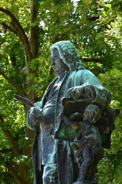 Eisenach, Almanya Eisenach tarihi kasabasında Johann Sebastian Bach Anıtı, bölge Thuringia, Almanya