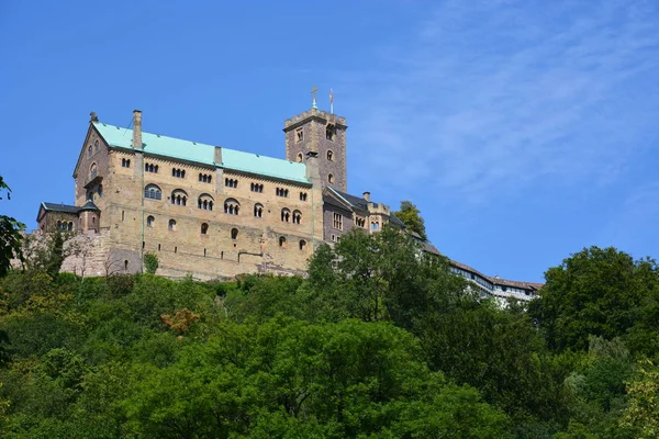 Eisenach Alemania Ver Wartburg Castillo Cerca Histórica Ciudad Eisenach Región —  Fotos de Stock