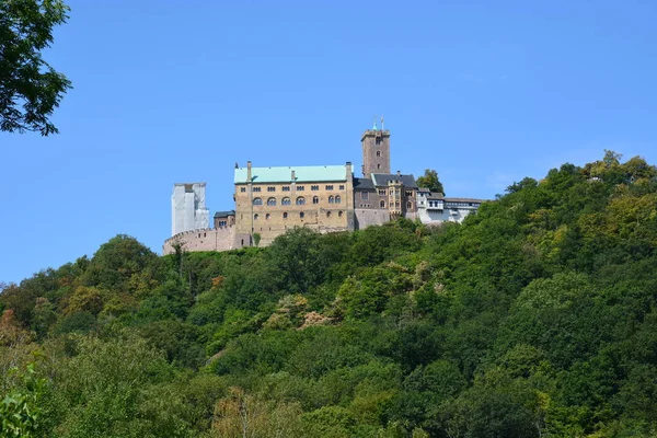 Eisenach Γερμανία Θέα Στο Κάστρο Wartburg Κοντά Της Ιστορικής Πόλης — Φωτογραφία Αρχείου