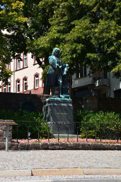 Eisenach Alemania Monumento Johann Sebastian Bach Histórica Ciudad Eisenach Región — Foto de Stock