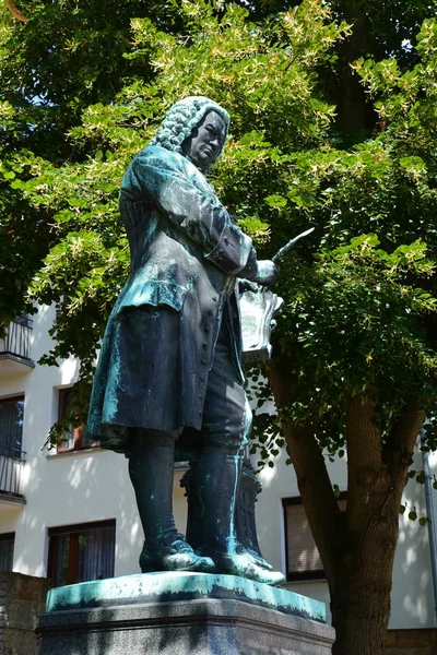Eisenach Deutschland Denkmal Für Johann Sebastian Bach Der Historischen Stadt — Stockfoto