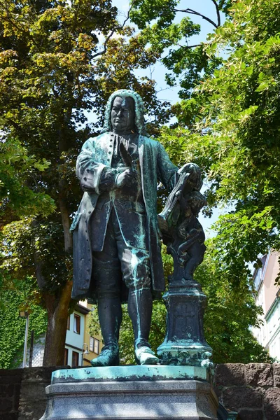 Eisenach Alemania Monumento Johann Sebastian Bach Histórica Ciudad Eisenach Región — Foto de Stock