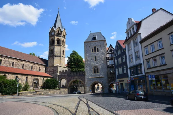 Eisenach Bölge Thuringia Almanya Tarihi Şehir Görünümünde Eisenach Almanya — Stok fotoğraf