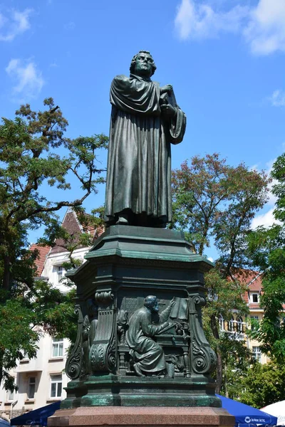 Eisenach Alemania Monumento Martín Lutero Histórica Ciudad Eisenach Región Turingia — Foto de Stock