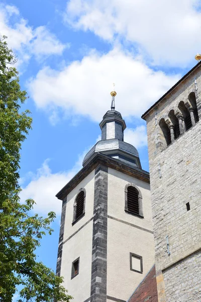 Вид Исторический Город Мбаппе Тюрингия Германия — стоковое фото