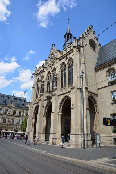 Tarihi şehir, Erfurt, Thuringia, Almanya görüntülemek