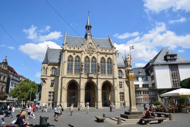 Tarihi şehir, Erfurt, Thuringia, Almanya görüntülemek