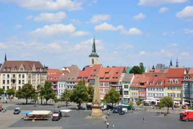 Tarihi şehir, Erfurt, Thuringia, Almanya görüntülemek