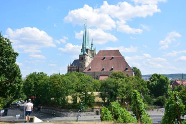 Tarihi şehir, Erfurt, Thuringia, Almanya görüntülemek