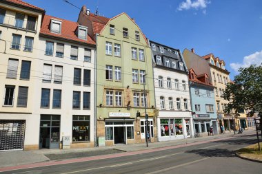 Tarihi şehir, Erfurt, Thuringia, Almanya görüntülemek