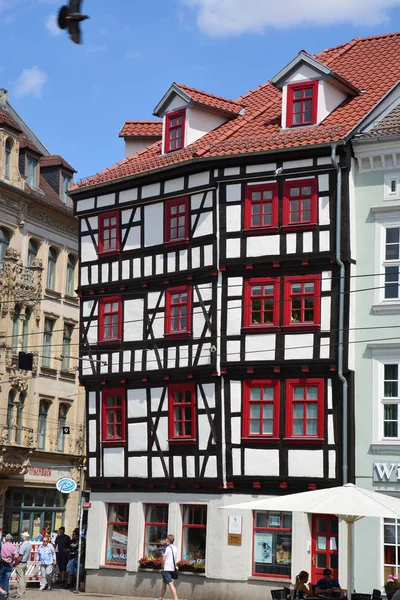 Blick Die Historische Stadt Erfurt Thüringen Deutschland — Stockfoto