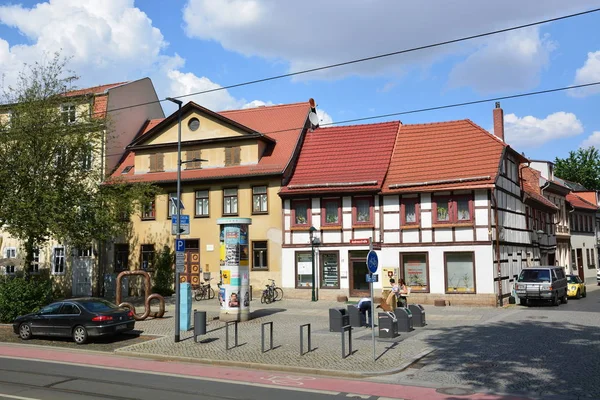 Vista Cidade Histórica Erfurt Turíngia Alemanha — Fotografia de Stock