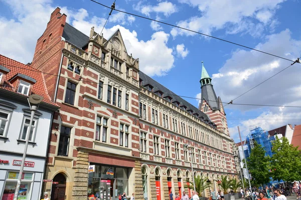 Vista Cidade Histórica Erfurt Turíngia Alemanha — Fotografia de Stock